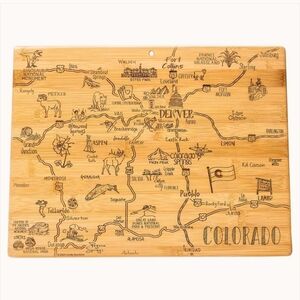 NWT Destination Colorado Cutting Board, 14-1/2" x 10-3/4"